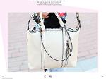 มาใหม่ พร้อมส่งค่ะ กระเป๋าMaomao รุ่น M01-193 สี Ivory กระเป๋าแฟชั่นเกาหลี เรานำเข้าของแท้ค่ะ